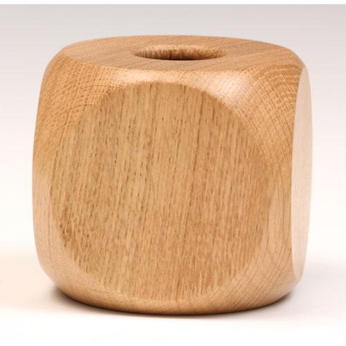 Oak dice hollow form turned by Paul Hannaby Creative Woodturning