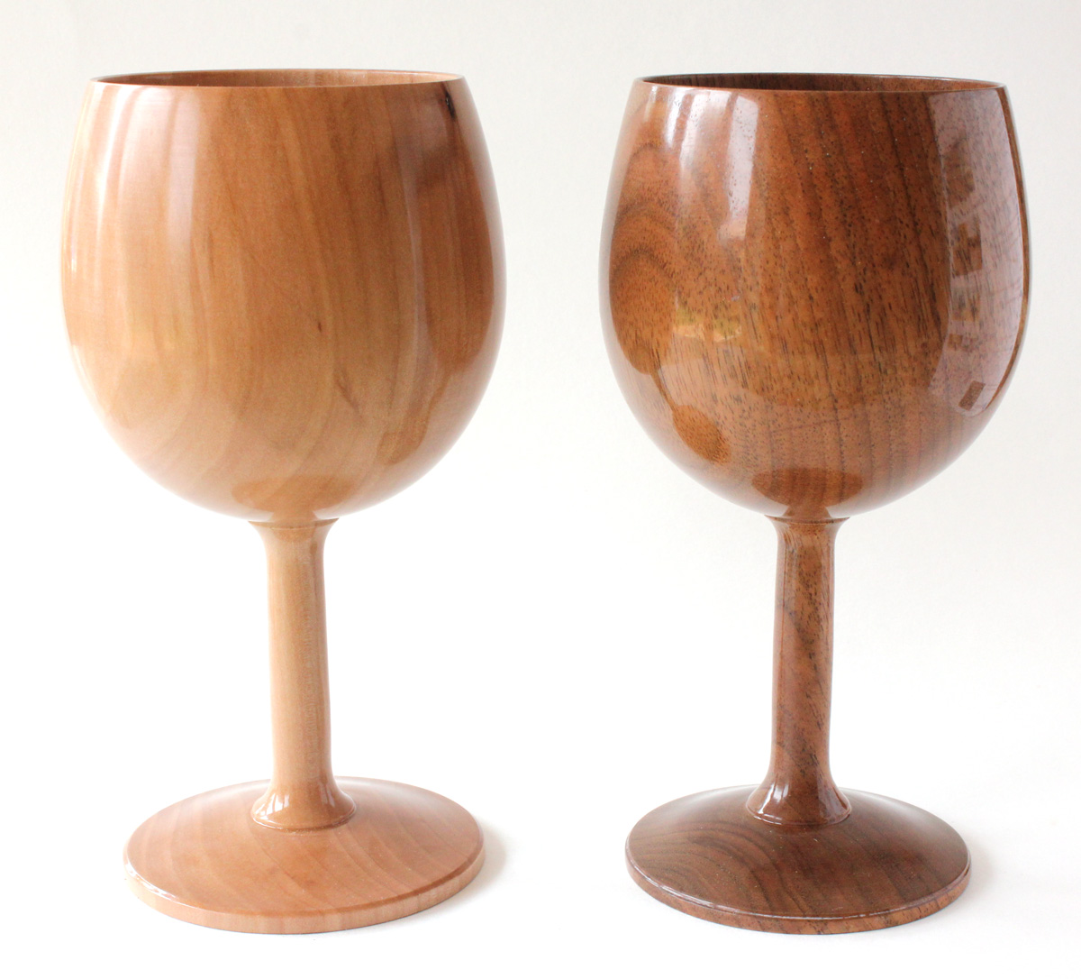Turned wooden goblets  Creative Woodturning