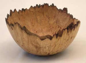 Oak burr bowl