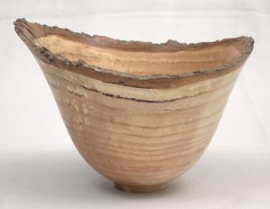Spalted ash natural edge bowl