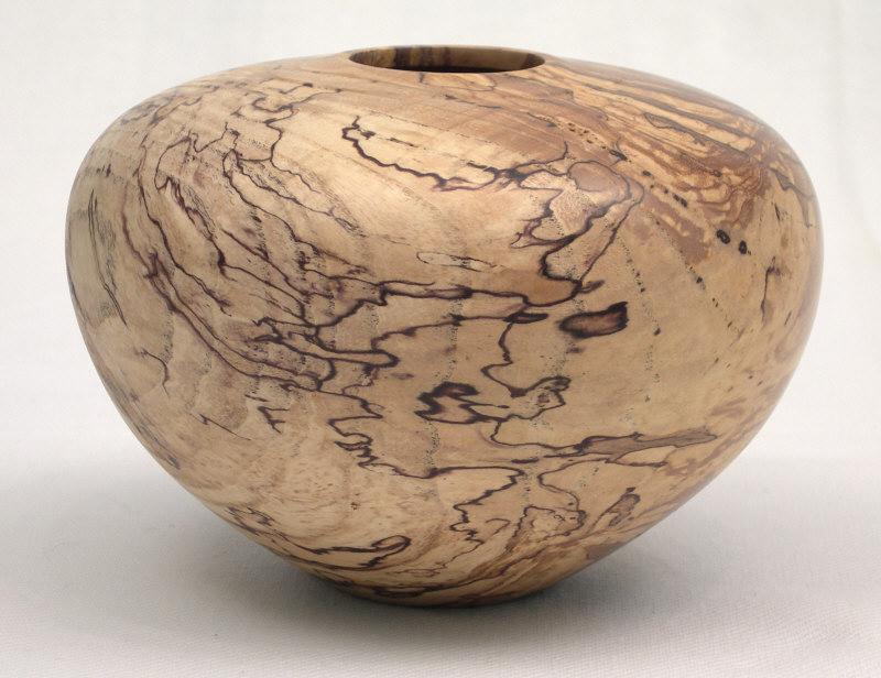 spalted ash hollow form turned by Paul Hannaby Creative Woodturning