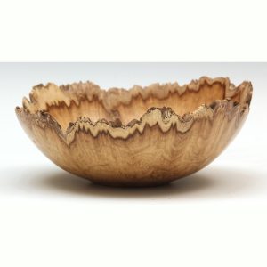 Acacia burr natural edge bowl by Paul Hannaby Creative Woodturner