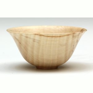Rippled sycamore ogee bowl by Paul Hannaby Creative Woodtuner