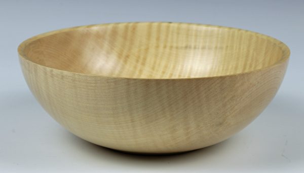 Rippled sycamore bowl turned by Paul Hannaby creative woodturning