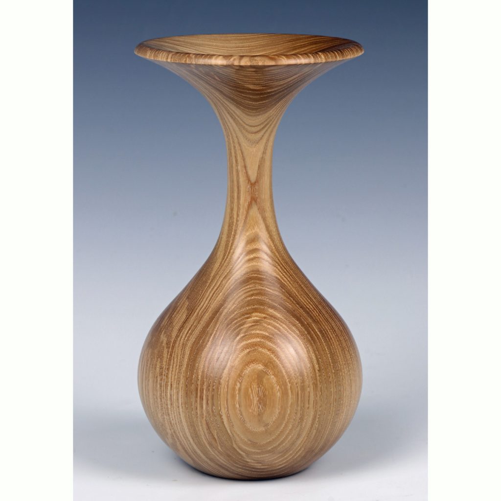Ash weed pot turned by Paul Hannaby creative woodturning