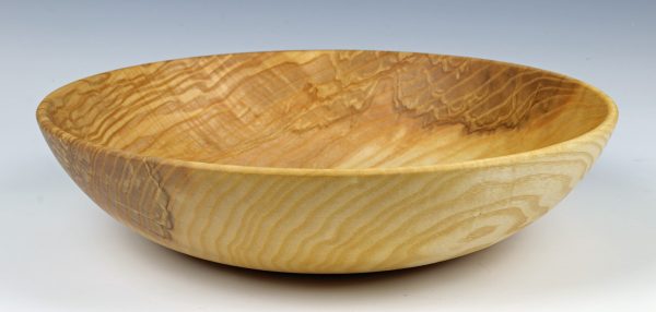 Olive ash salad bowl turned by Paul Hannaby creative woodturning