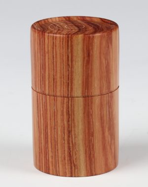 Brazillian tulipwood box turned by Paul Hannaby creative woodturning