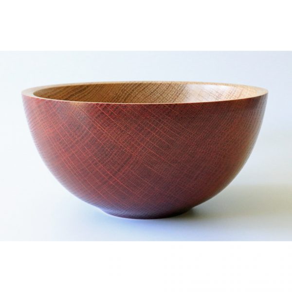 Coloured oak bowl turned by Paul Hannaby creative woodturning