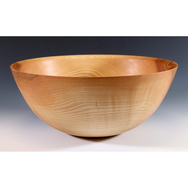 Ash salad bowl turned by Paul Hannaby Creative Woodturner