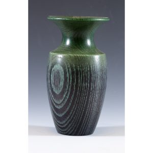 Coloured ash weed put turned by Paul Hannaby Creative Woodturner