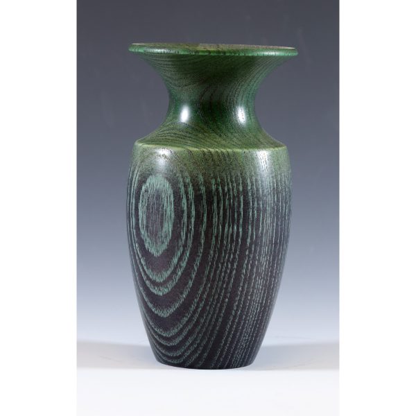 Coloured ash weed put turned by Paul Hannaby Creative Woodturner