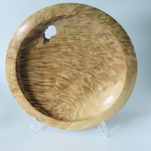 Poplar platter turned by Paul Hannaby creative woodturning