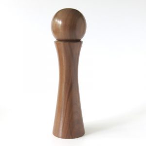 Walnut peppermill turned by Paul Hannaby creative woodturning