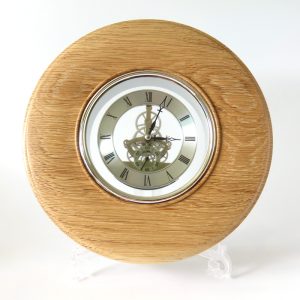 Oak clock turned by Paul Hannaby creative woodturning