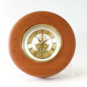 Mahogany clock turned by Paul Hannaby creative woodturning
