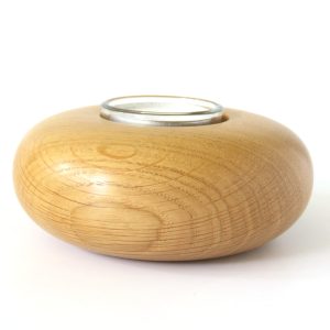 Oak tealight turned by Paul Hannaby creative woodturning