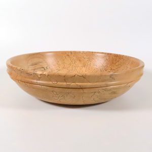 Spalted beech salad bowl turned by Paul Hannaby creative woodturning