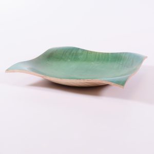 Coloured tiger maple square bowl turned by Paul Hannaby creative woodturning