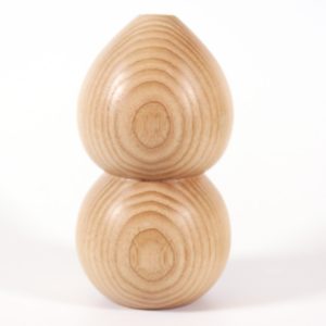 Ash feng shui weed pot turned by Paul Hannaby creative woodturning