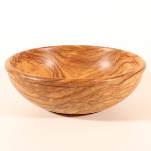 Olive wood salad bowl turned by Paul Hannaby creative woodturning