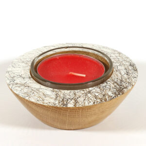Tealight holder turned by Paul Hannaby creative woodturning