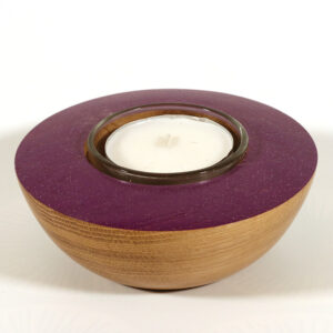 Tealight holder turned by Paul Hannaby creative woodturning