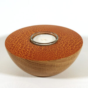 Tealight holder turned by Paul Hannaby creative woodturning